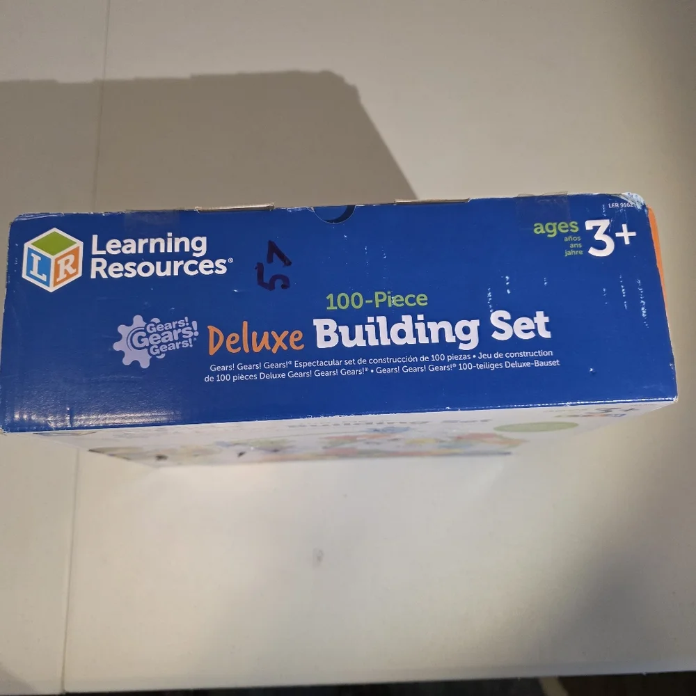 Learning Resources Deluxe Building Set - 100-Piece Gear Toy NEW In The Box STEM